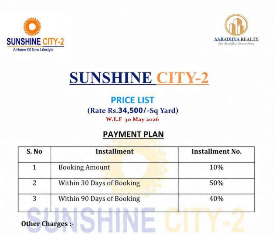 Sunshine City-2 Brochure