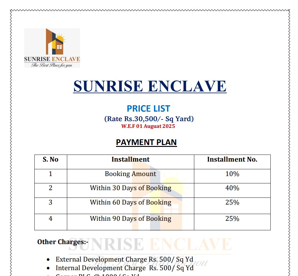 Sunshine City-2 Brochure
