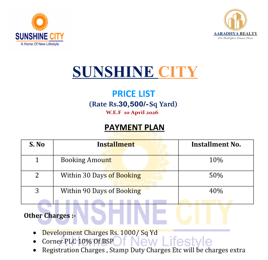 Sunshine City-2 Brochure